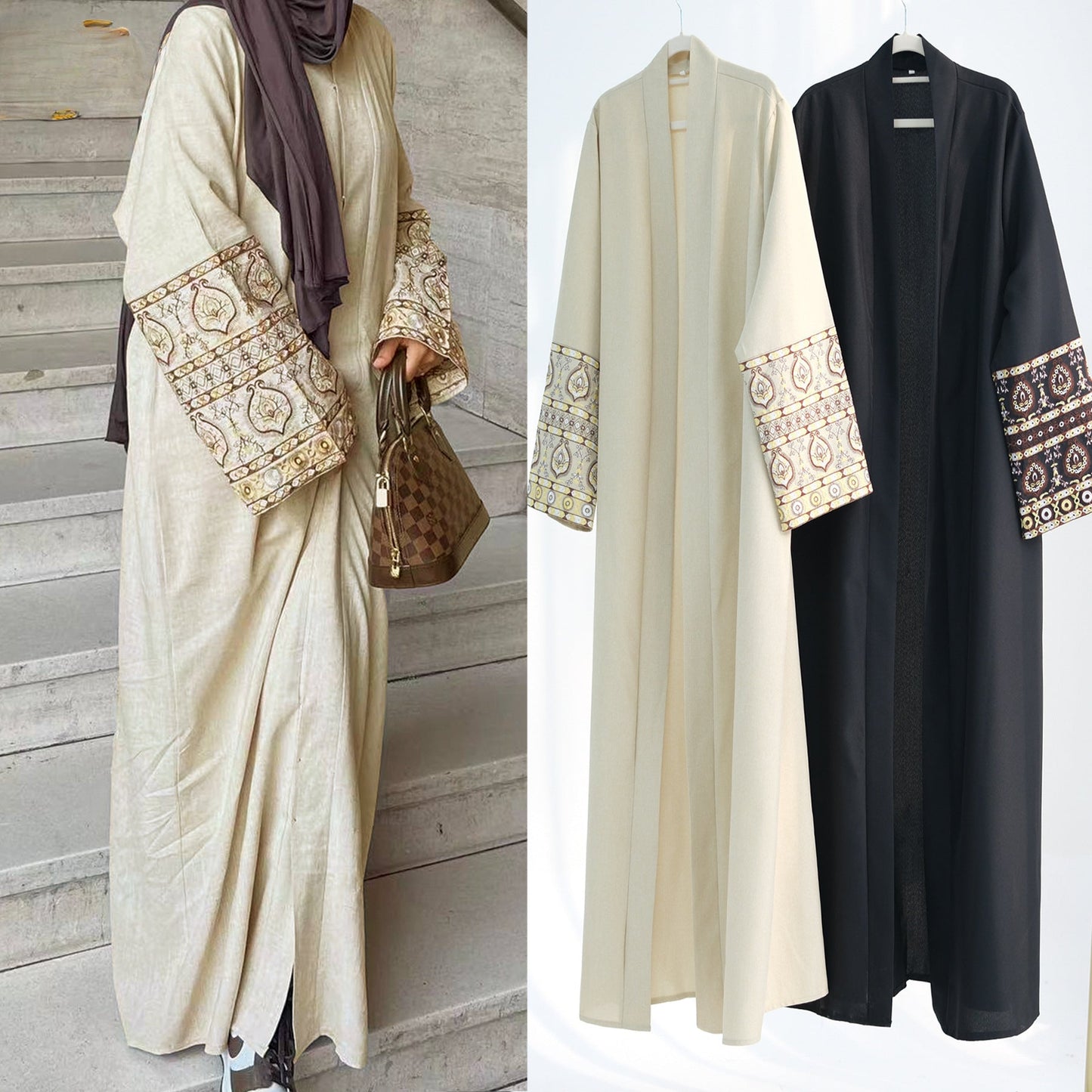 Women's Embroidered Elegant Modest Robe