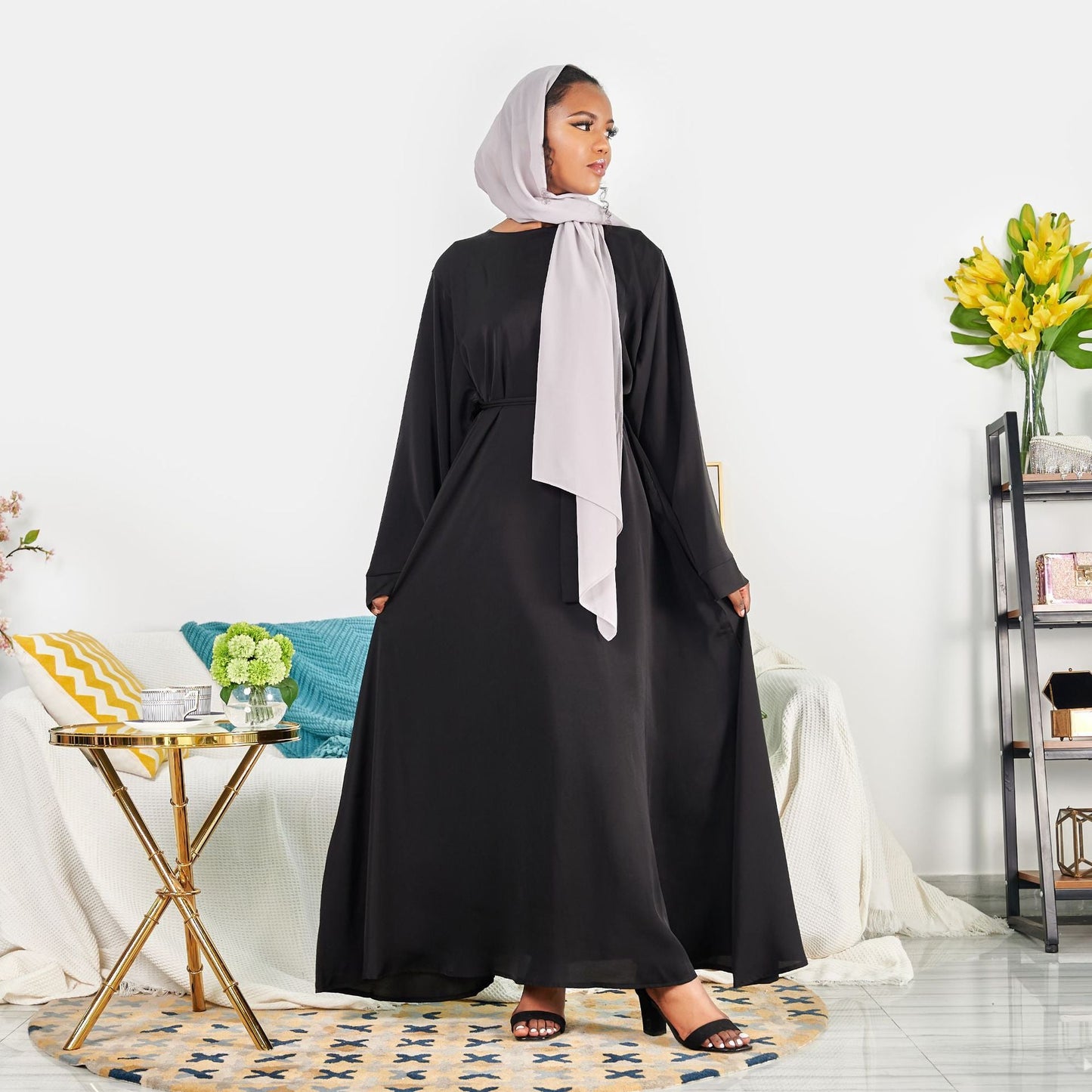 Women's Plain Casual Modest Dress