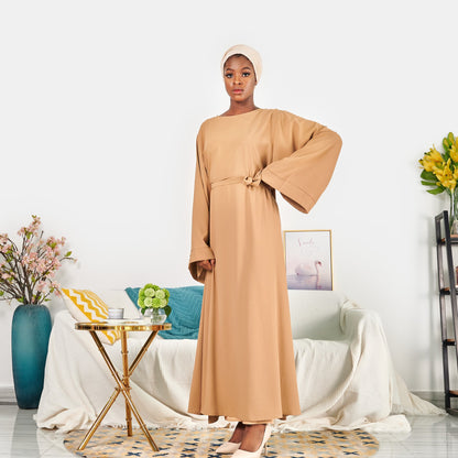 Women's Plain Casual Modest Dress