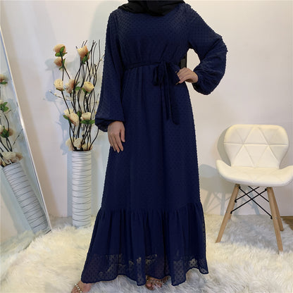 Women's Plain Unique Design Modest Abaya Dress