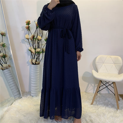 Women's Plain Unique Design Modest Abaya Dress