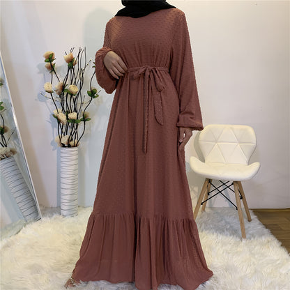 Women's Plain Unique Design Modest Abaya Dress