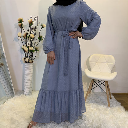 Women's Plain Unique Design Modest Abaya Dress