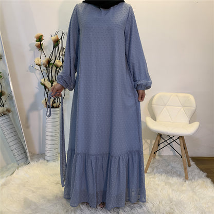 Women's Plain Unique Design Modest Abaya Dress