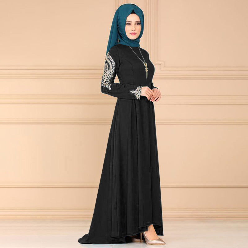 Women's Classical Irregular Swing Abaya Dress