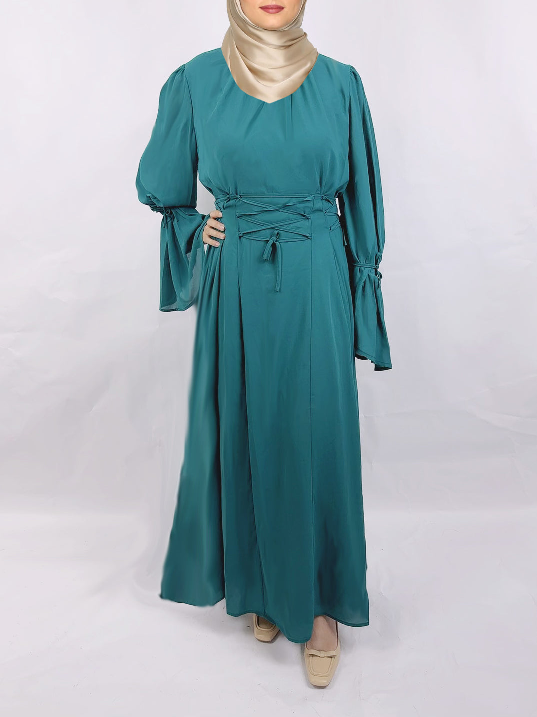 Women's Plain Modest Abaya Dress