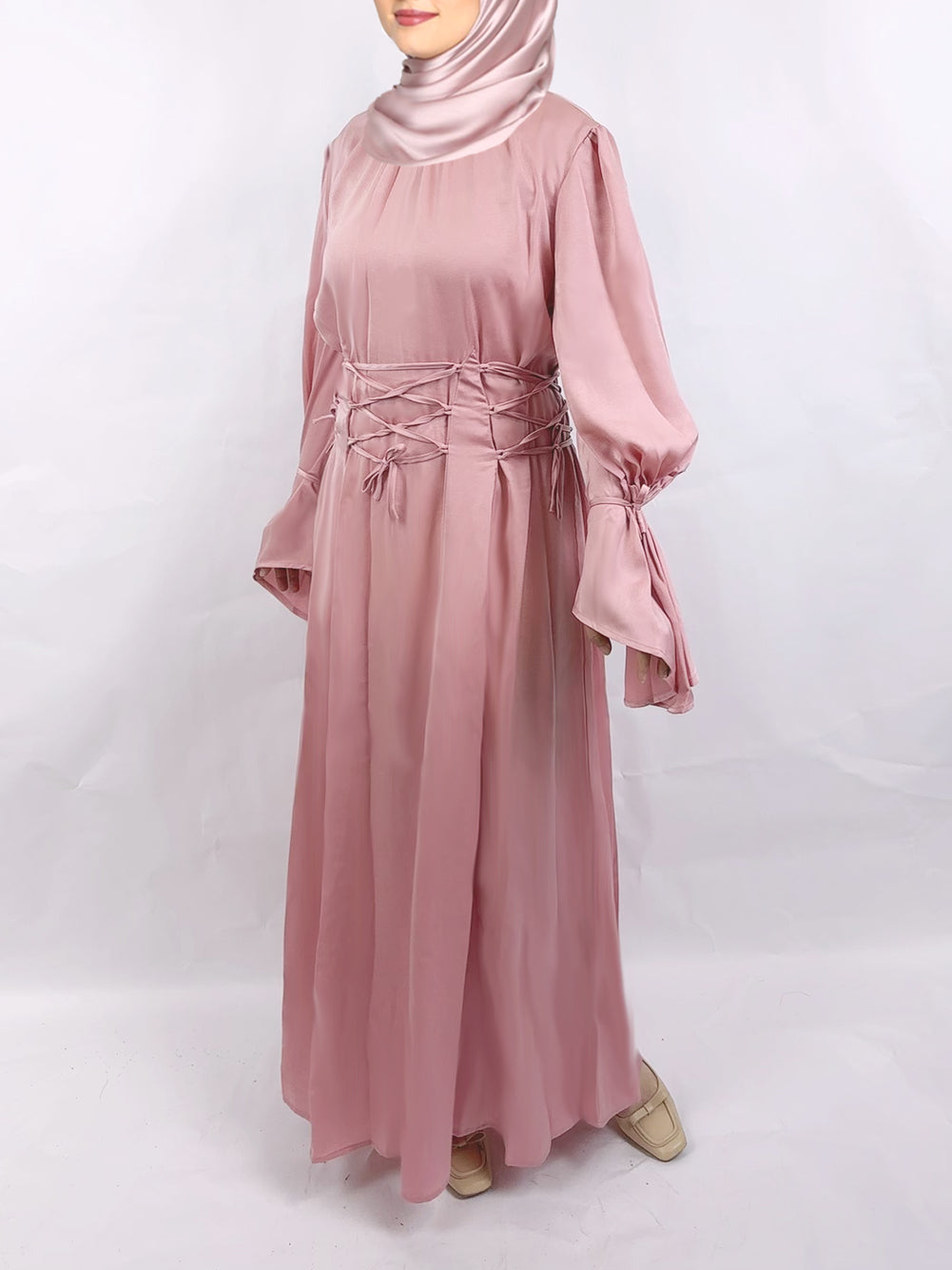 Women's Plain Modest Abaya Dress