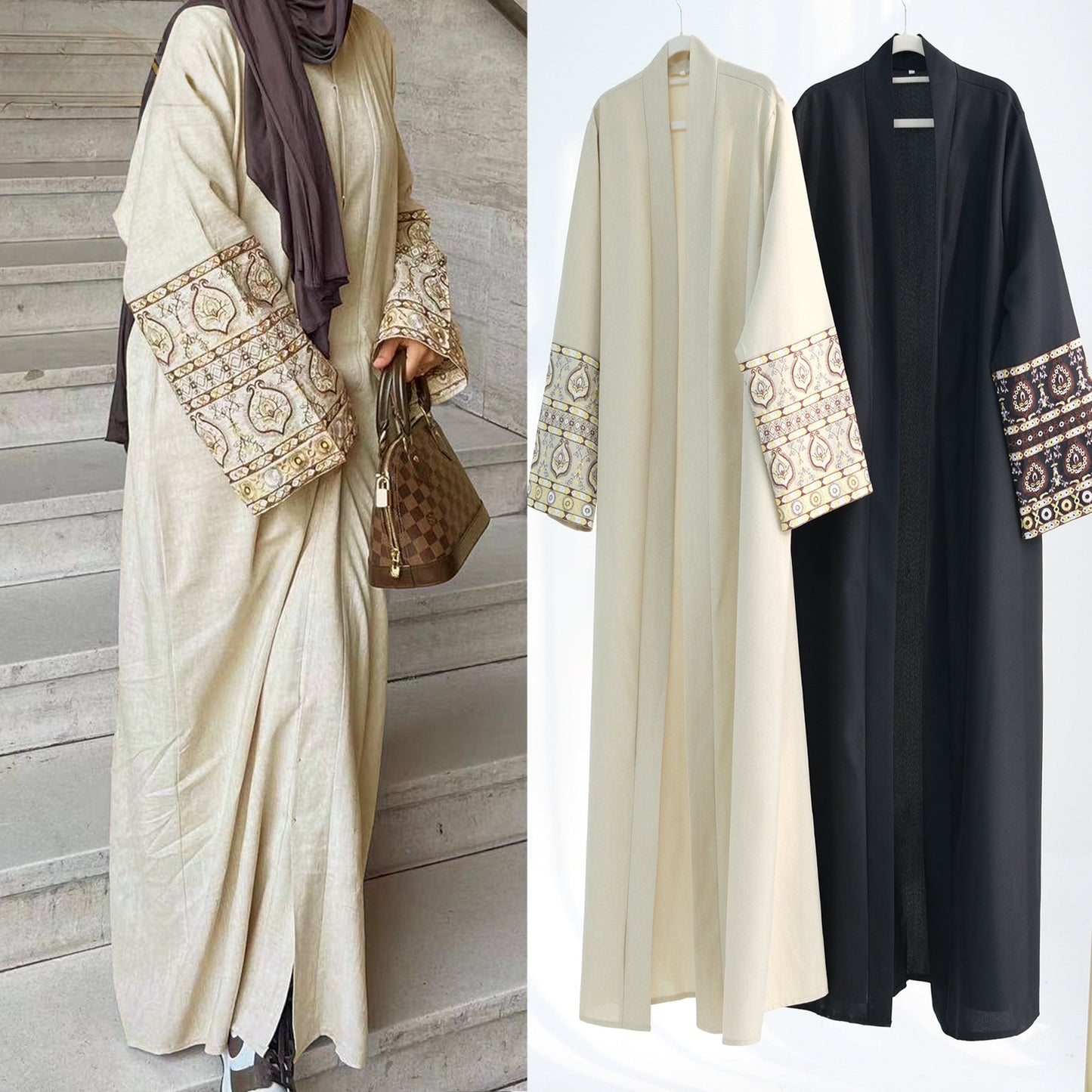 Women's Embroidered Elegant Modest Robe