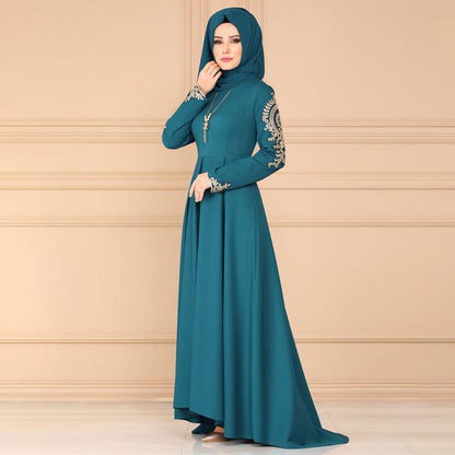 Women's Classical Irregular Swing Abaya Dress