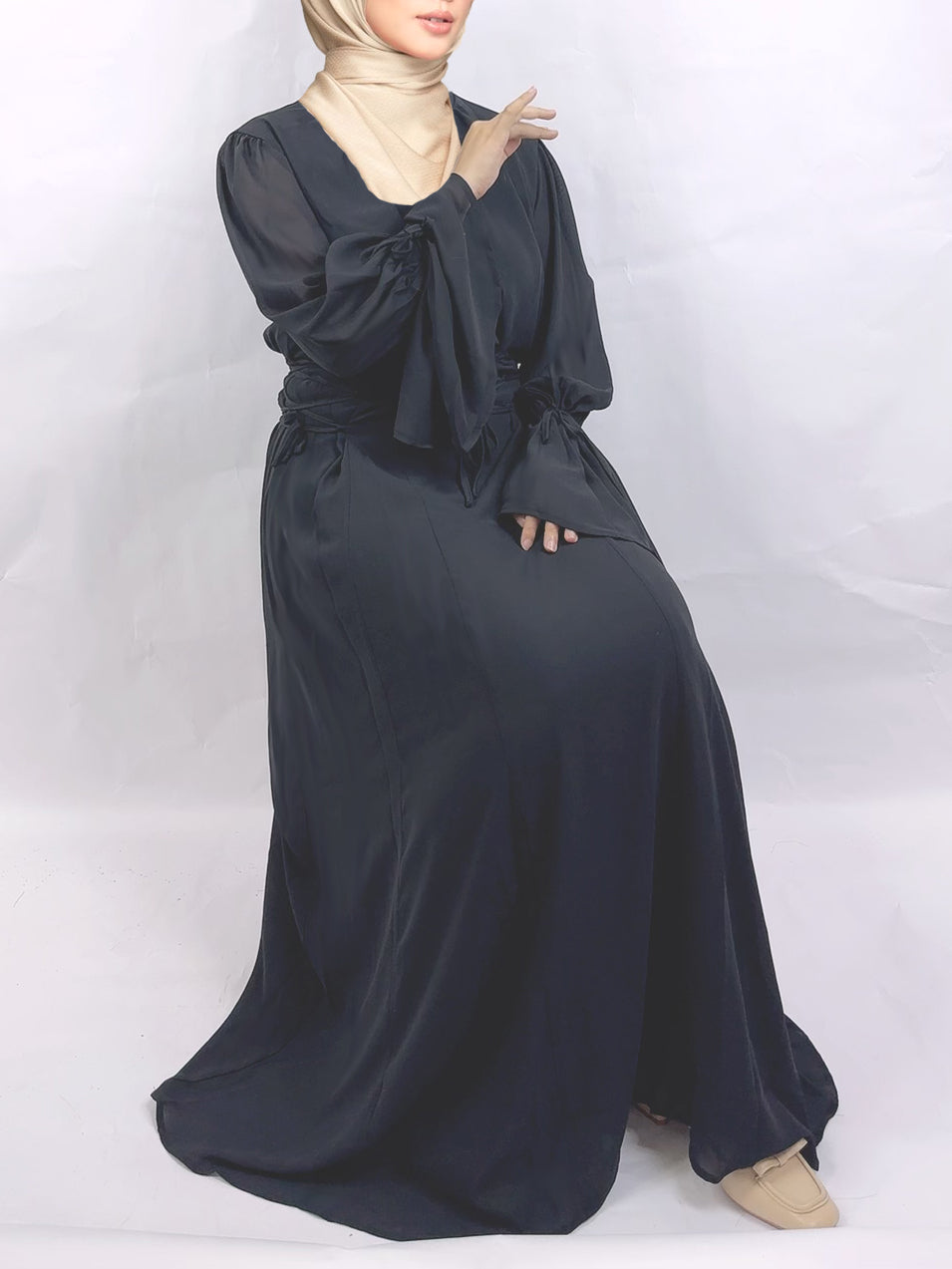 Women's Plain Modest Abaya Dress