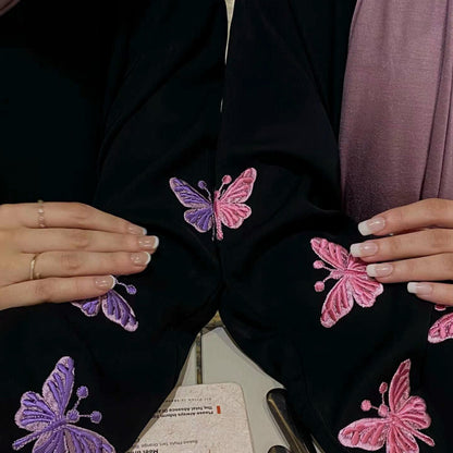 Butterfly Embroidered Elegant Robe