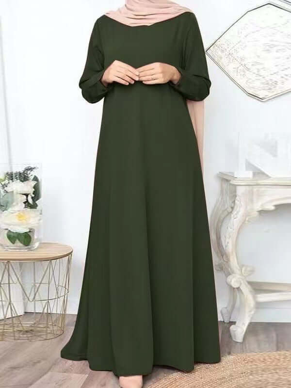 Women's Loose Long-sleeved Maxi Dress