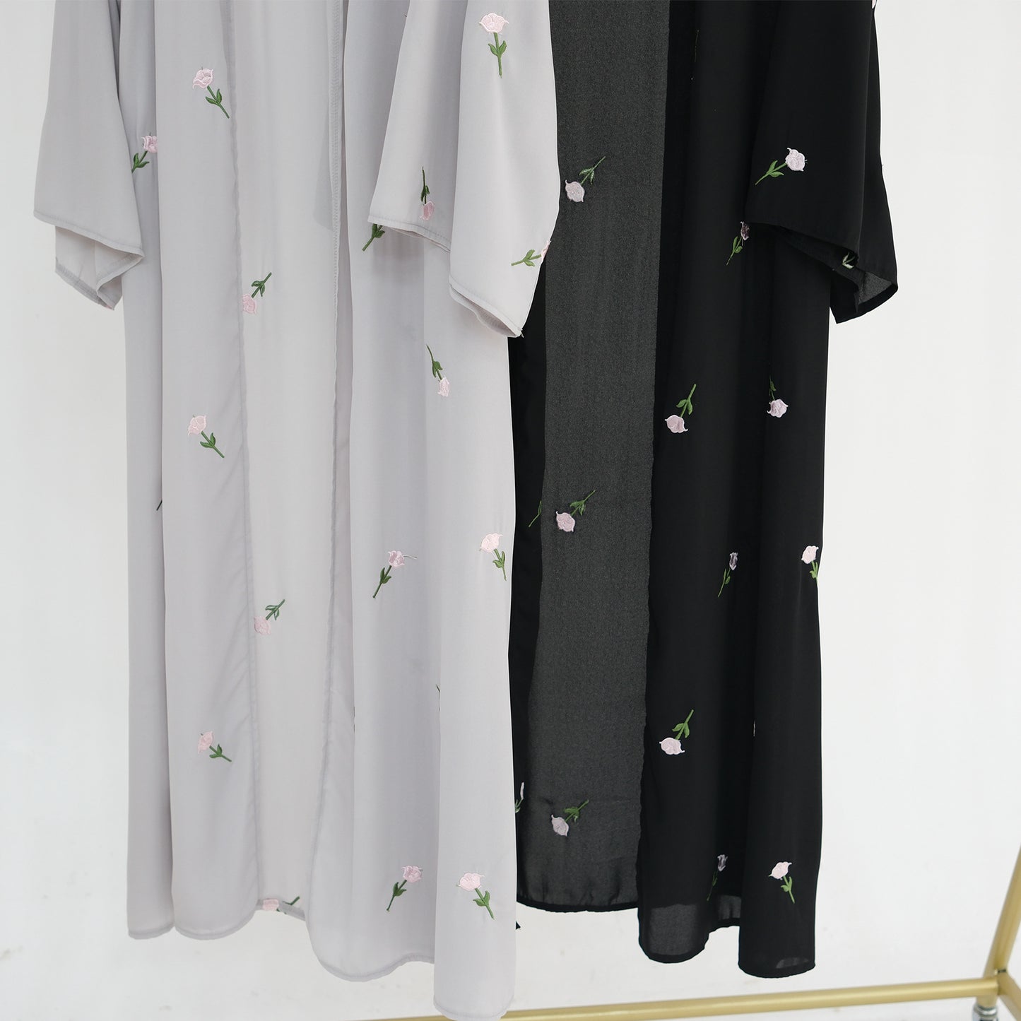 Flower Embroidery Graceful Robe