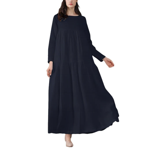 Modest Loose Casual Maxi Dress