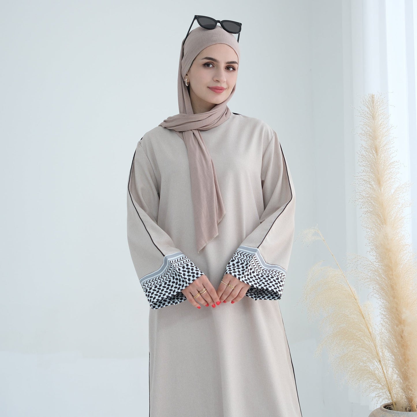 Modest Patchwork Elegant Abaya Dress