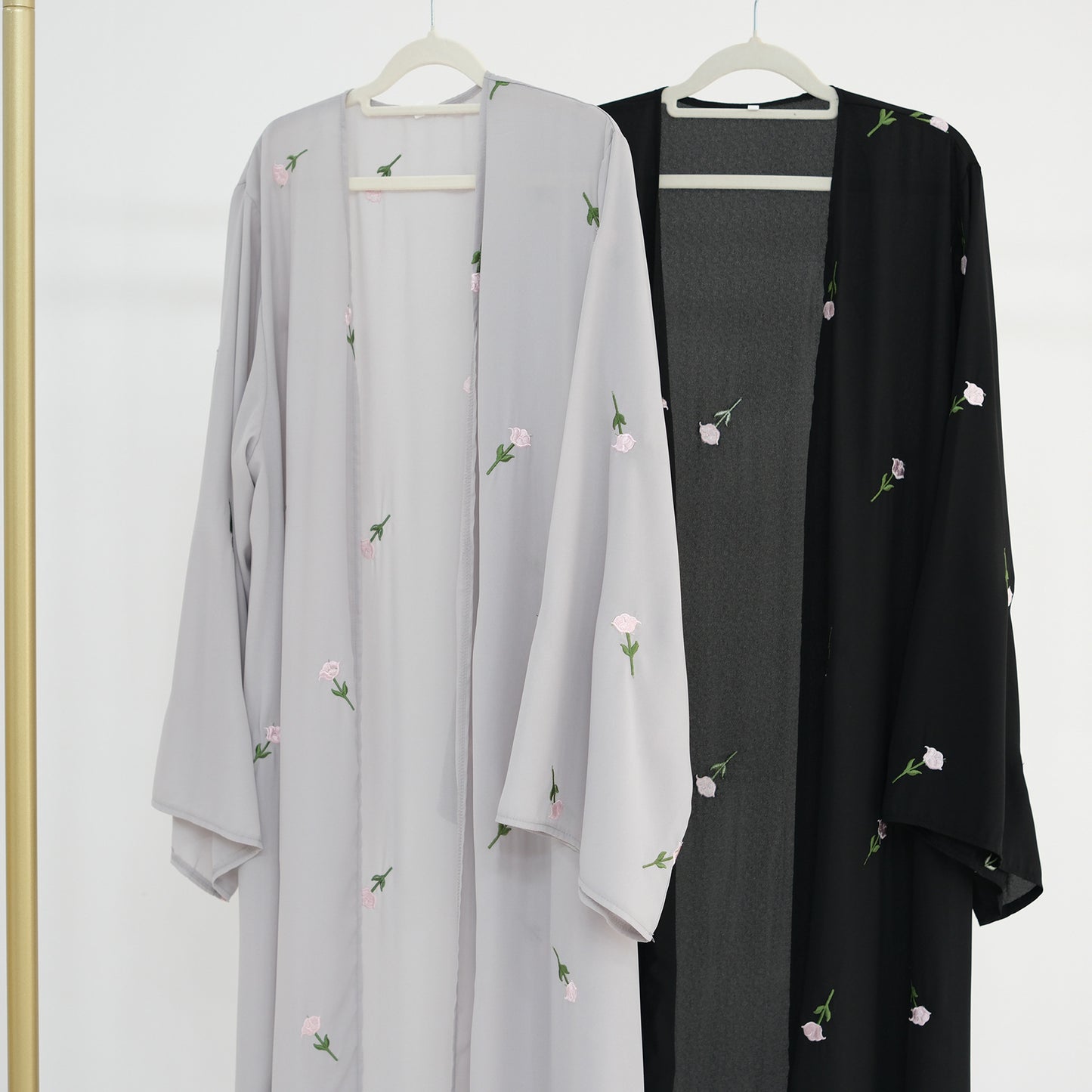 Flower Embroidery Graceful Robe