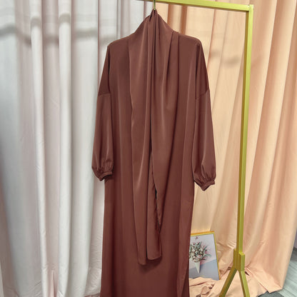 Dubai Turkish Hijab Hoody Abaya Dress