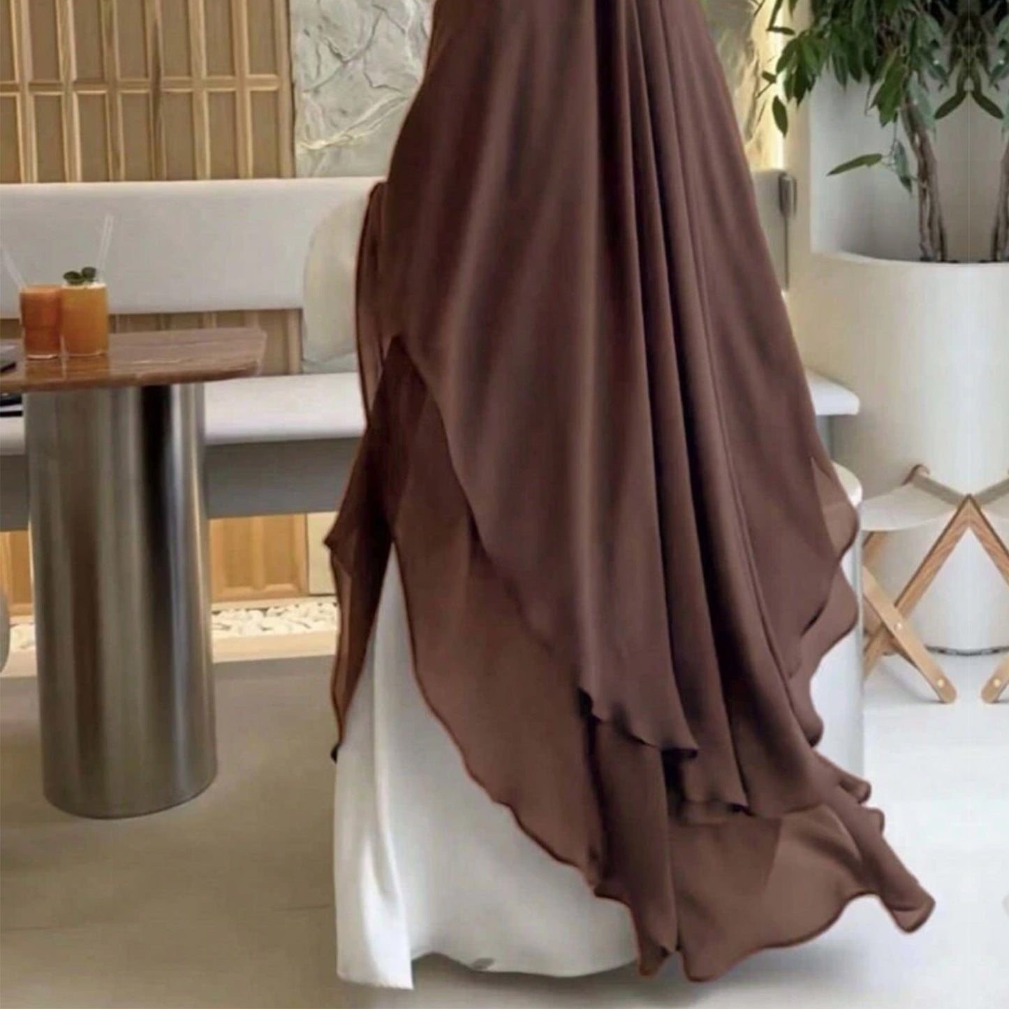 Modest Double Chiffon Swing Hijab