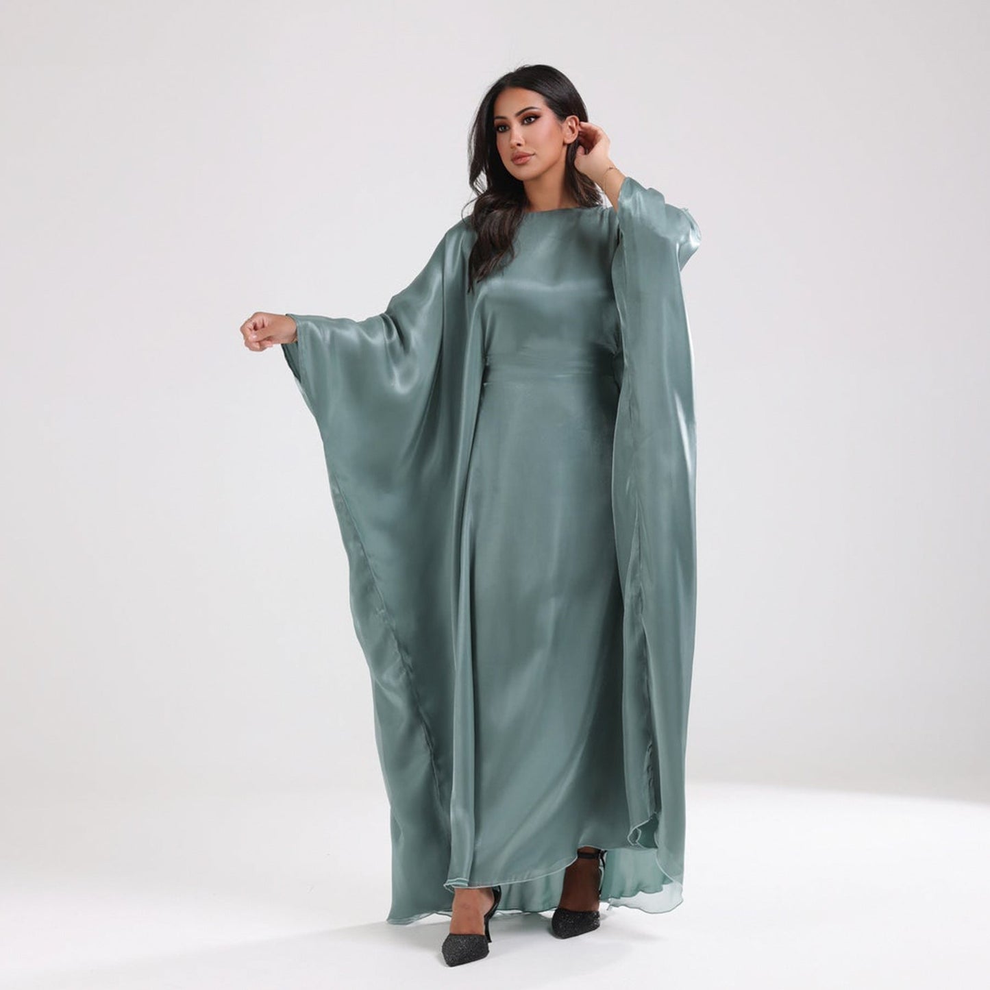 Women's Round Neck Islamic Maxi Dress