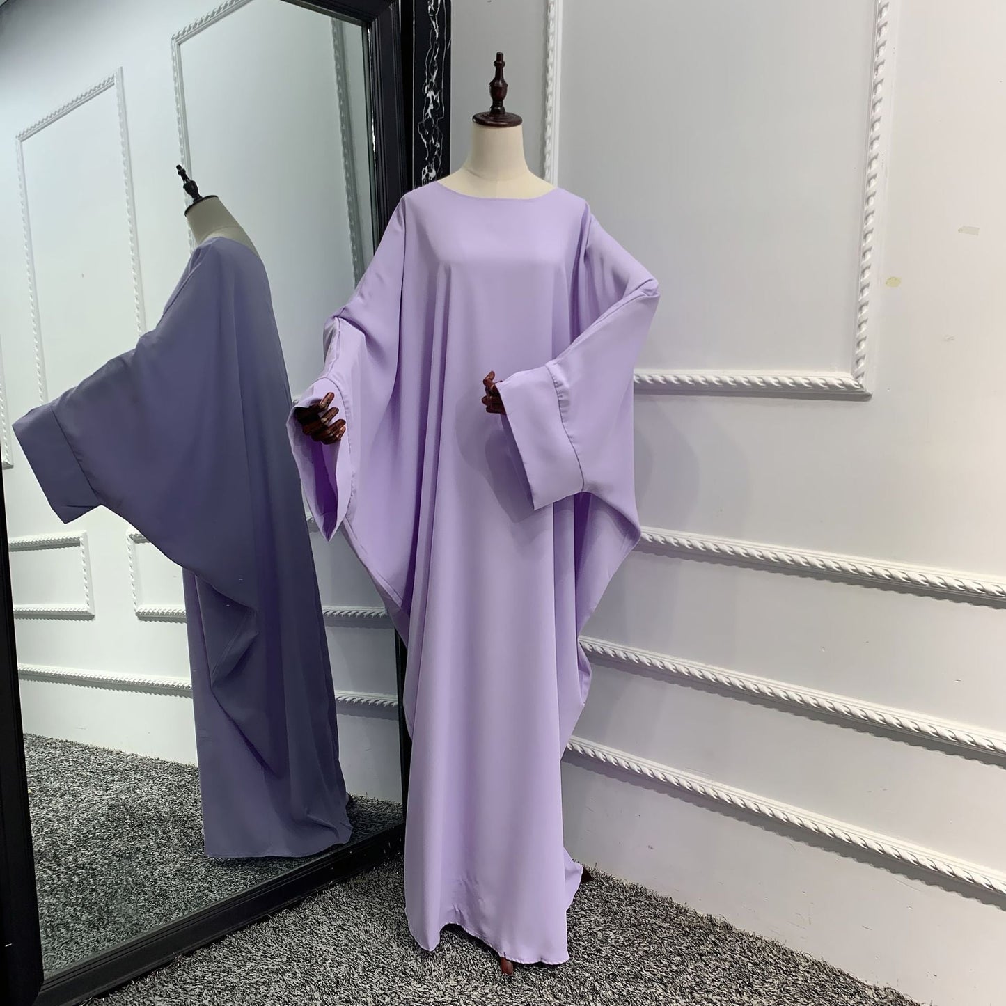 Women's Solid Color Abaya Dress