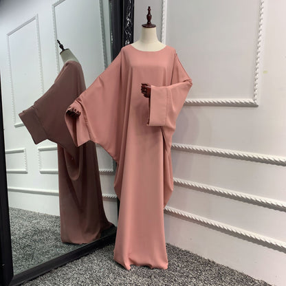 Women's Solid Color Abaya Dress