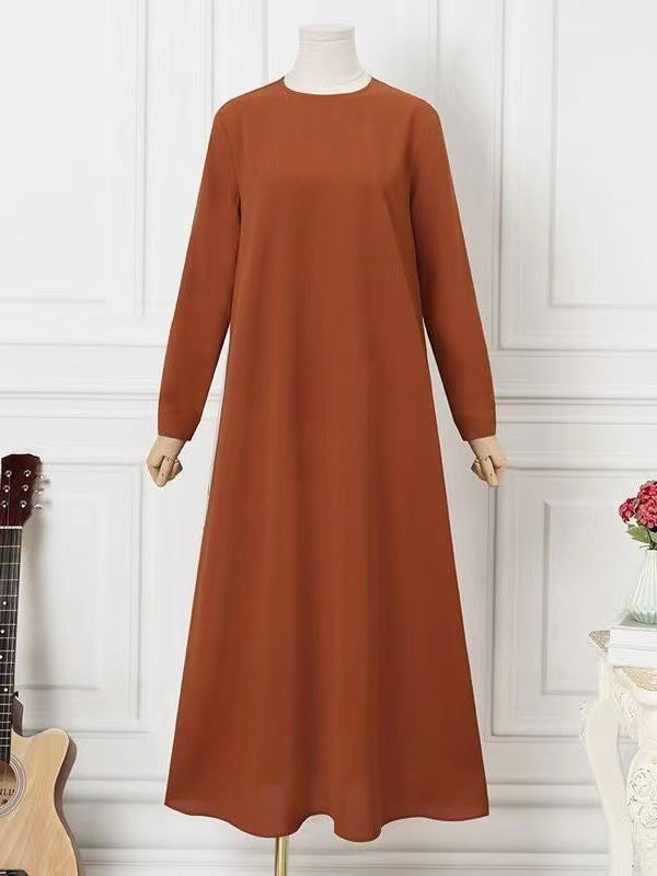 Women's Loose Long-sleeved Maxi Dress