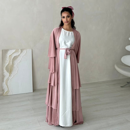 Women's Elegant Open Abaya Robe