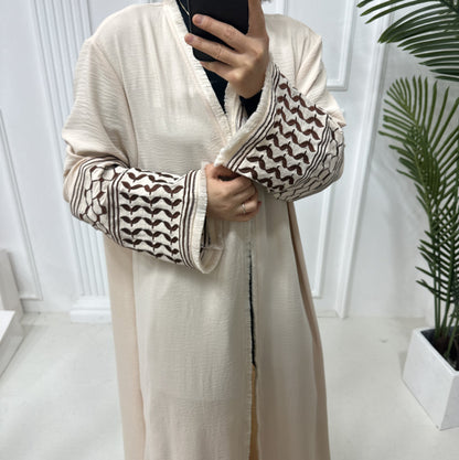 Women's Embroidered Fringed Modest Robe