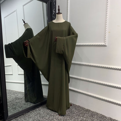 Women's Solid Color Abaya Dress