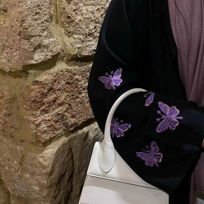 Butterfly Embroidered Elegant Robe