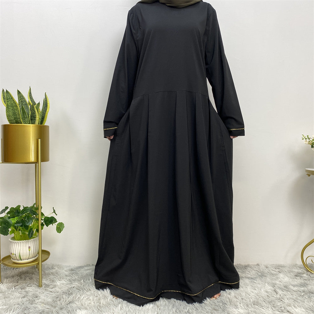 Modest Black Abaya Dress