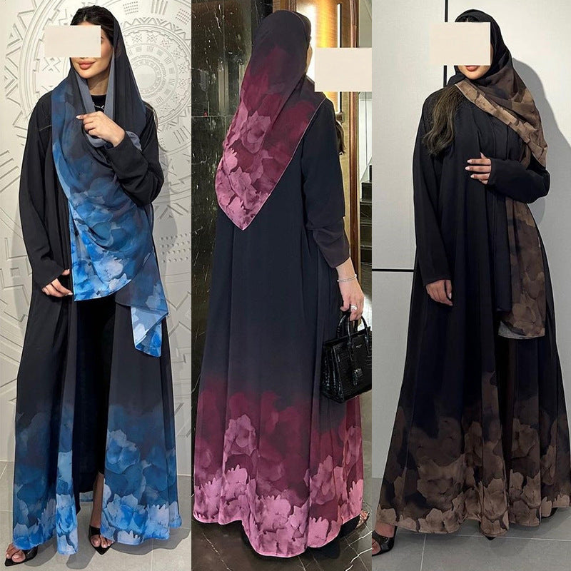 Women's Elegant Black Mosque Suit