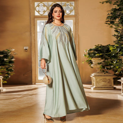 Modest Long Sleeve Islamic Dress - Green