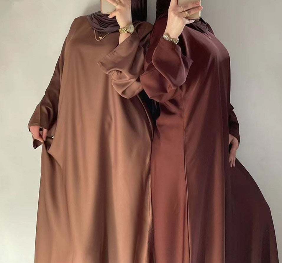 Modest Plain Plus Size Abaya Dress