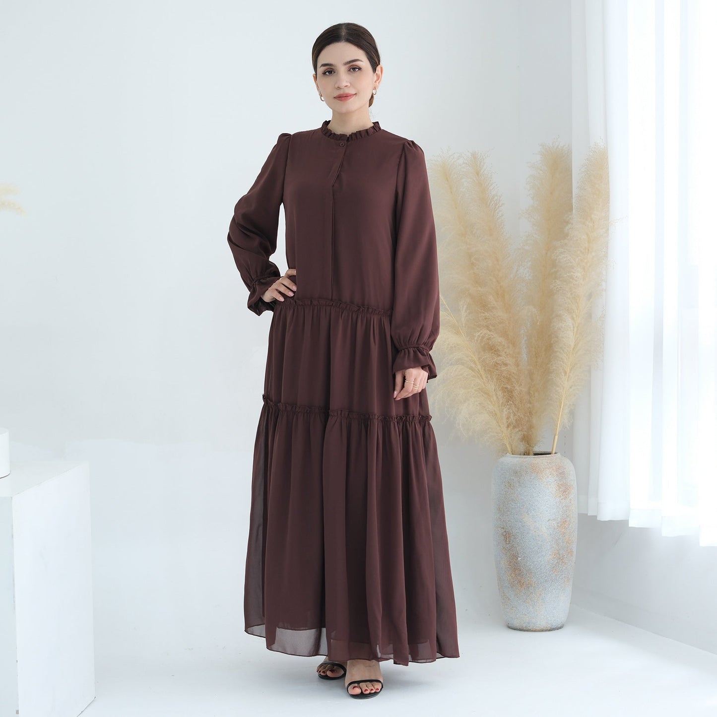 Women's Plain Modest Abaya Dress