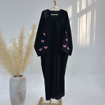 Butterfly Embroidered Elegant Robe