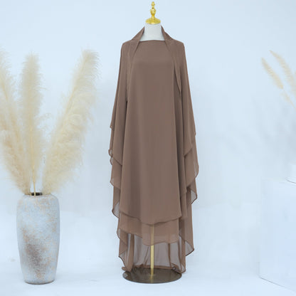 Modest Double Chiffon Swing Hijab