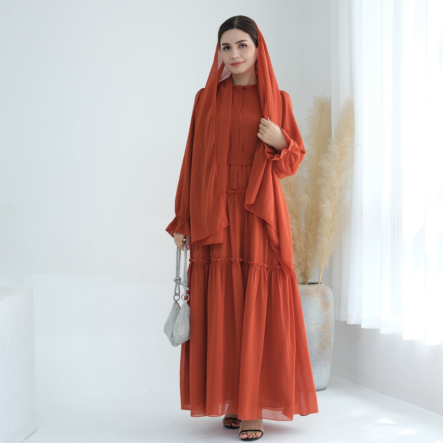 Women's Plain Modest Abaya Dress