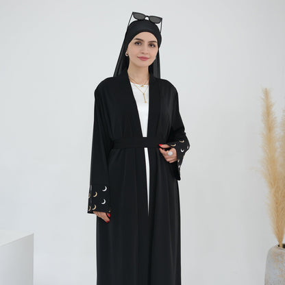 Plain Embroidered Elegant Robe