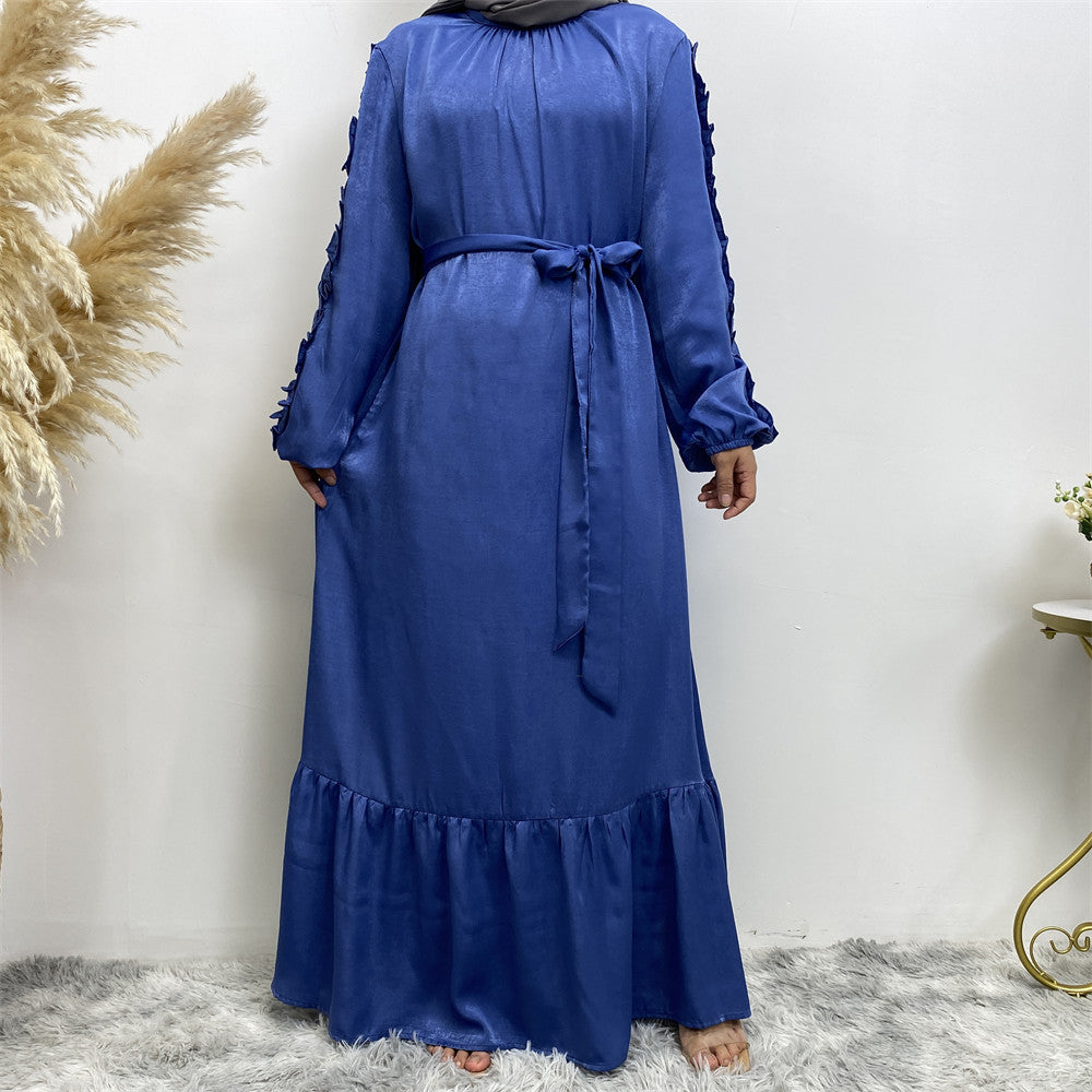 Elegant Modest Pleated Abaya Dress