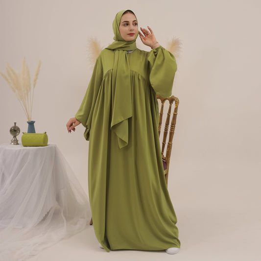 Modest Plain Loose Abaya Dress