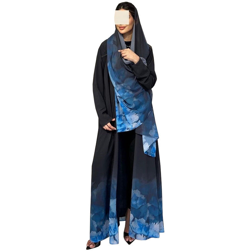 Women's Elegant Black Mosque Suit