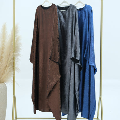 Muslim Solid Color Modest Abaya Dress