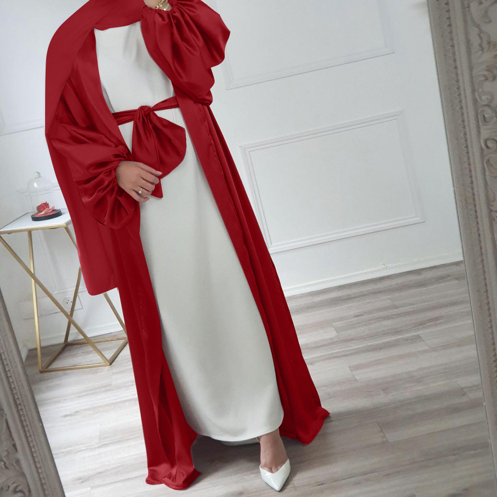 Modest Elegant Robe Open Abaya Dress