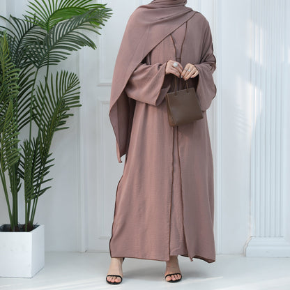 Modest Plain Dress Three-piece Sets