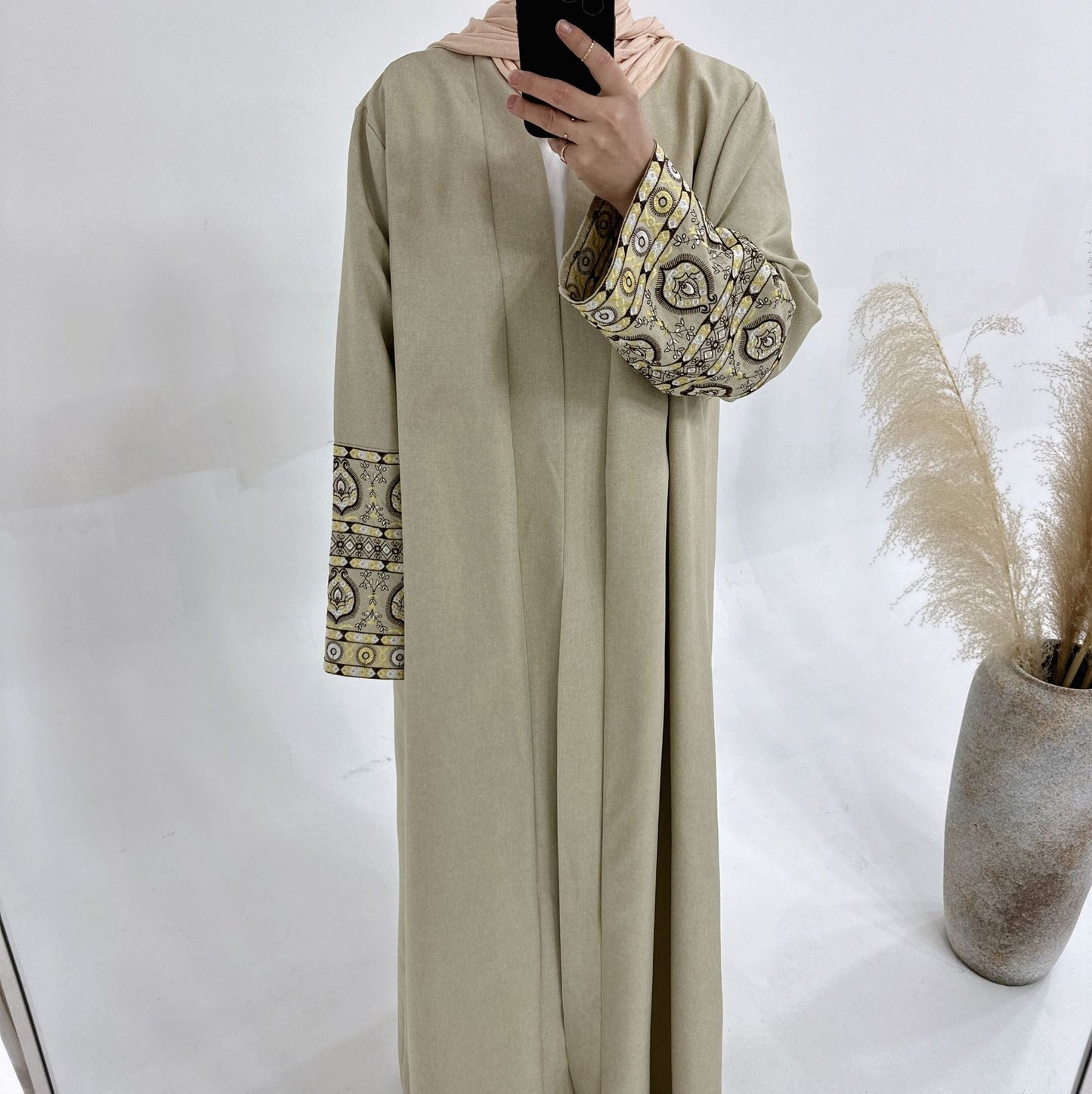 Women's Embroidered Elegant Modest Robe