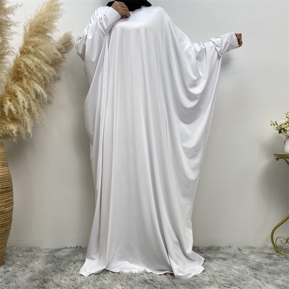 Modest Bat Sleeve Casual Abaya Dress