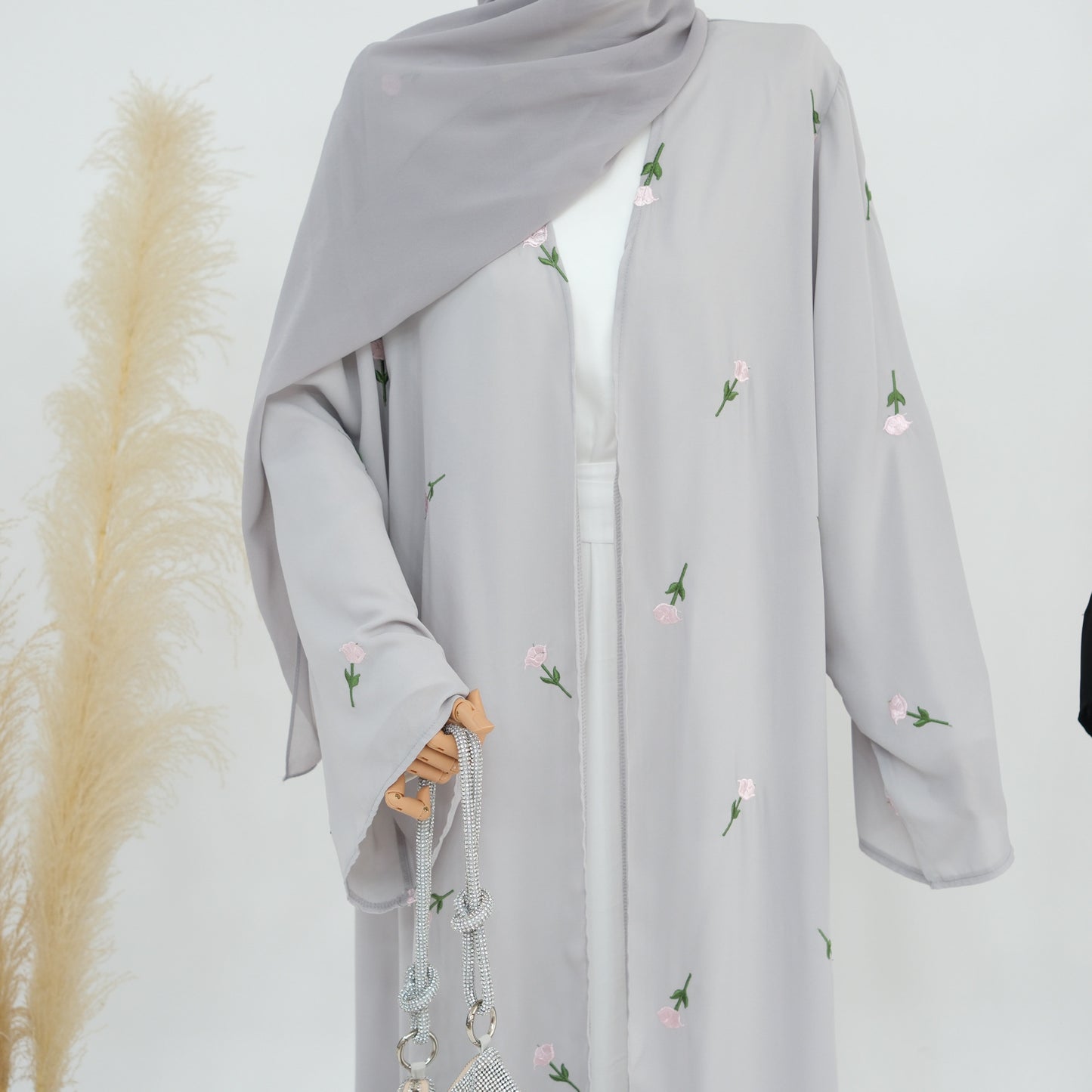 Flower Embroidery Graceful Robe