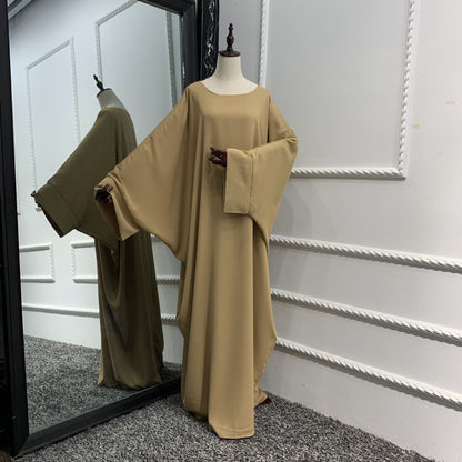 Women's Solid Color Abaya Dress