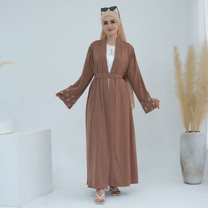 Plain Embroidered Elegant Robe